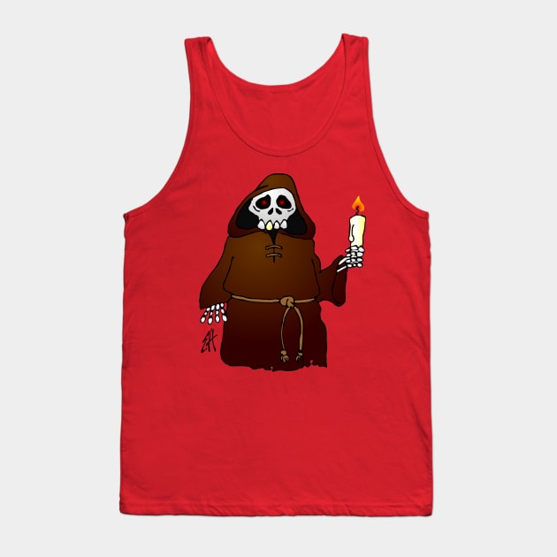 Skeleton monk Tank Top by Cardvibes